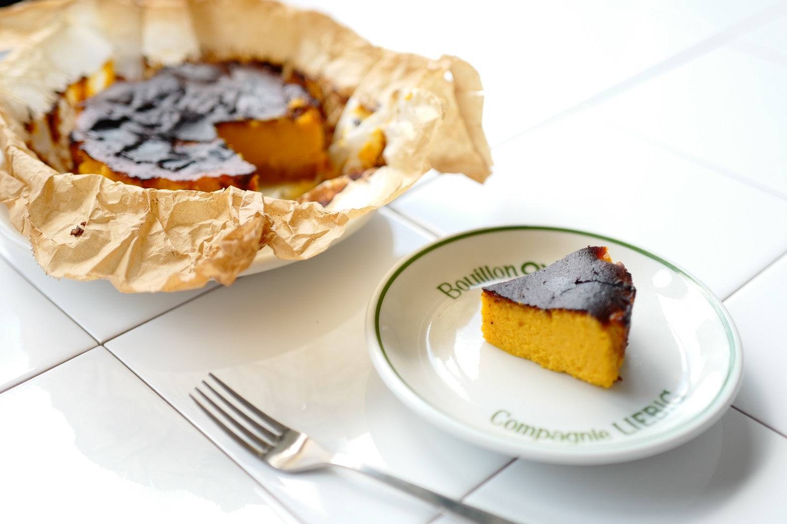 栗マロンかぼちゃのバスクチーズケーキ
